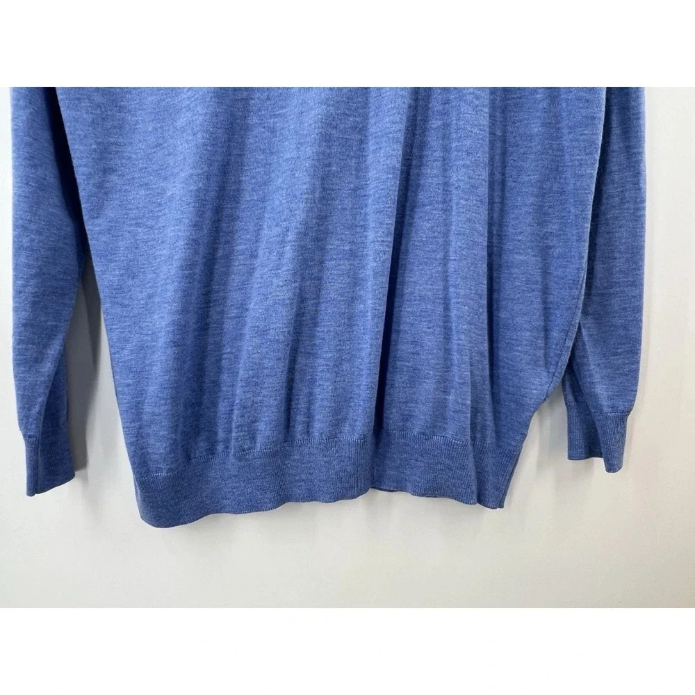 Polo Ralph Lauren Old Money Crewneck Sweater Mens 4XL Blue Wool Cashmere Preppy